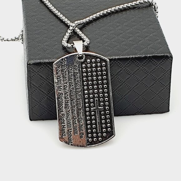 ❤️Soldiers famous Egypt Scripture Necklace, N90201P131 - Picture 9 of 10